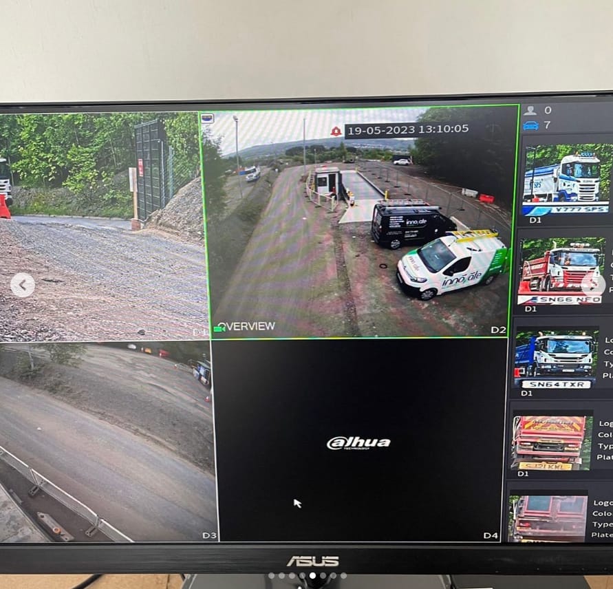 cctv installation paisley 3 monitor display of cctv installlation glasgow
